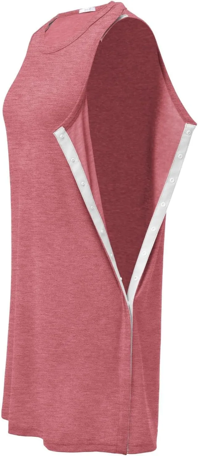 Deyeek Women's Post Shoulder Surgery Dress Full Tear Away Sleeveless Tank Dress After Rotator Cuff Adaptive Clothing