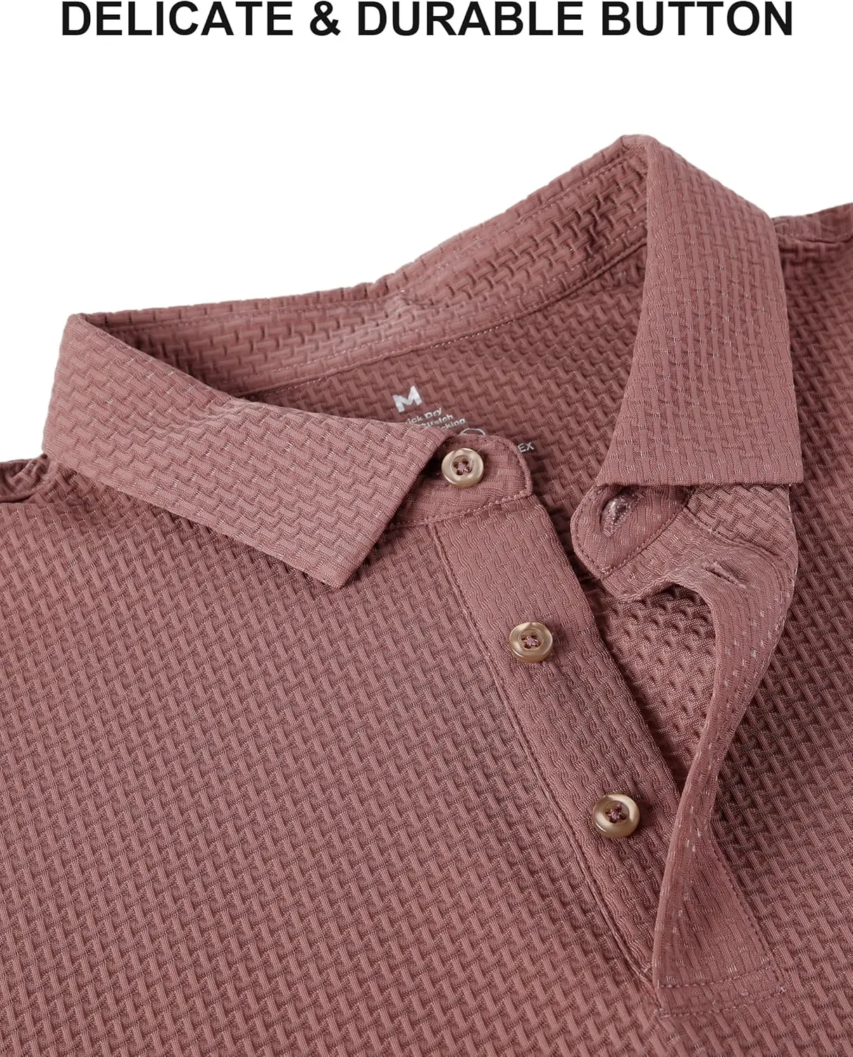 Esabel.C Bubble Men's Polo Shirts Short Sleeve Stretch Casual Jacquard Collared Golf Polo Shirts for Men