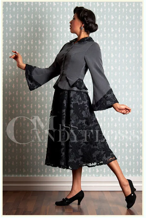 Ingar-Abalone High-waist  exquisite swing skirt by Miss Candyfloss
