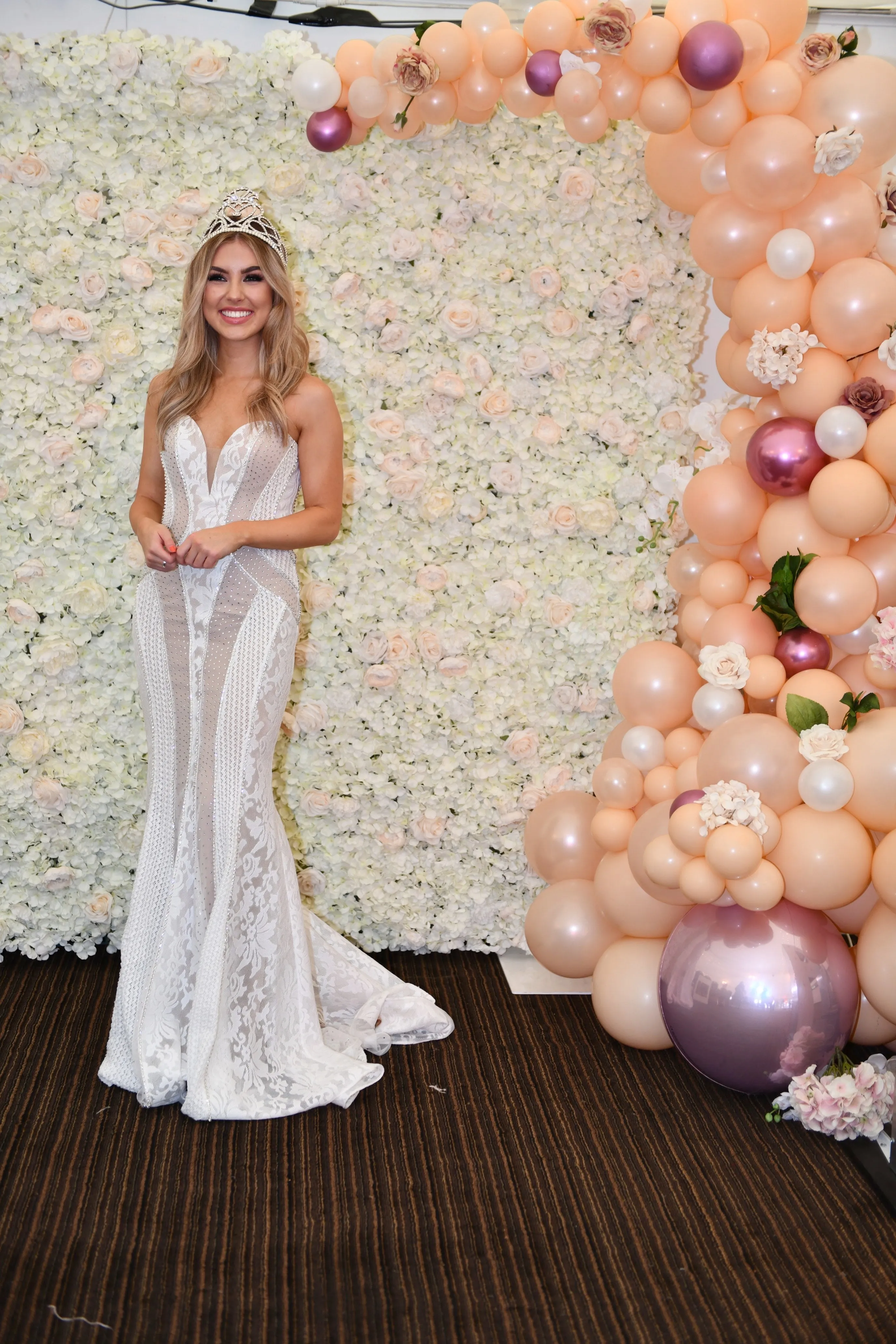 Jasz Couture Ivory / nude fishtail prom dress, wedding dress, ex sample sale
