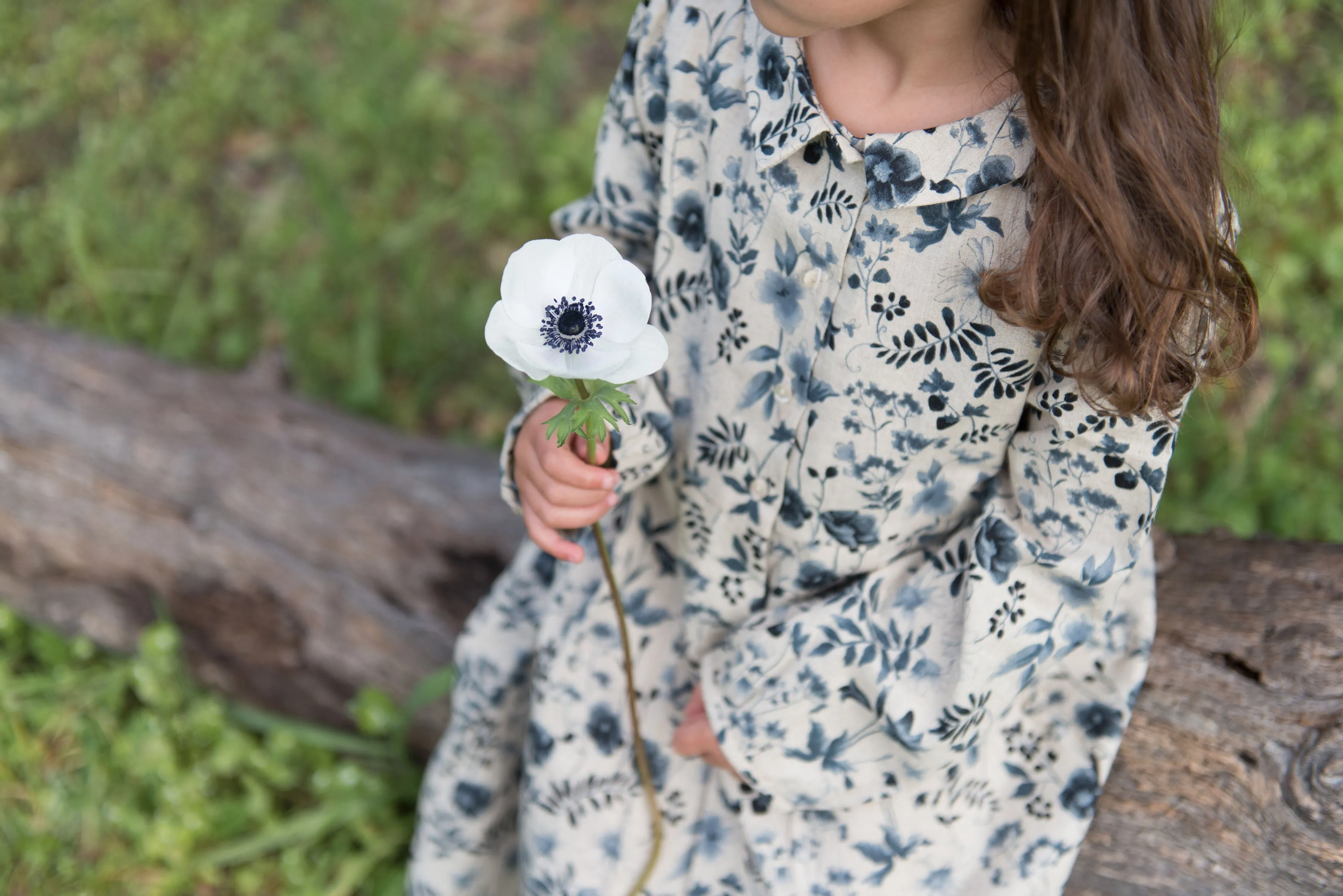 Jeanne Dress Ink Floral