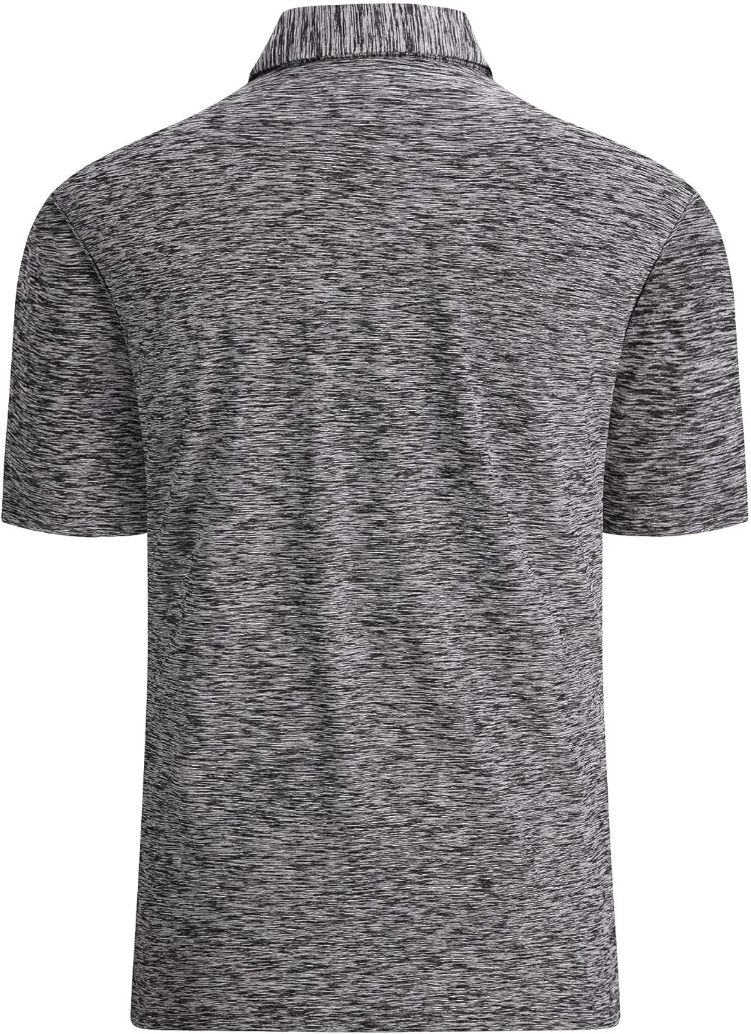 Mens Golf Polo Shirt Moisture Wicking Dry Fit Performance Athletic Short Sleeve Striped Golf Shirts for Men