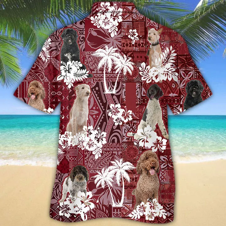 Portuguese Hawaiian Shirt, Dog All Over Printed On Hawaii Shirts Short Sleeve
