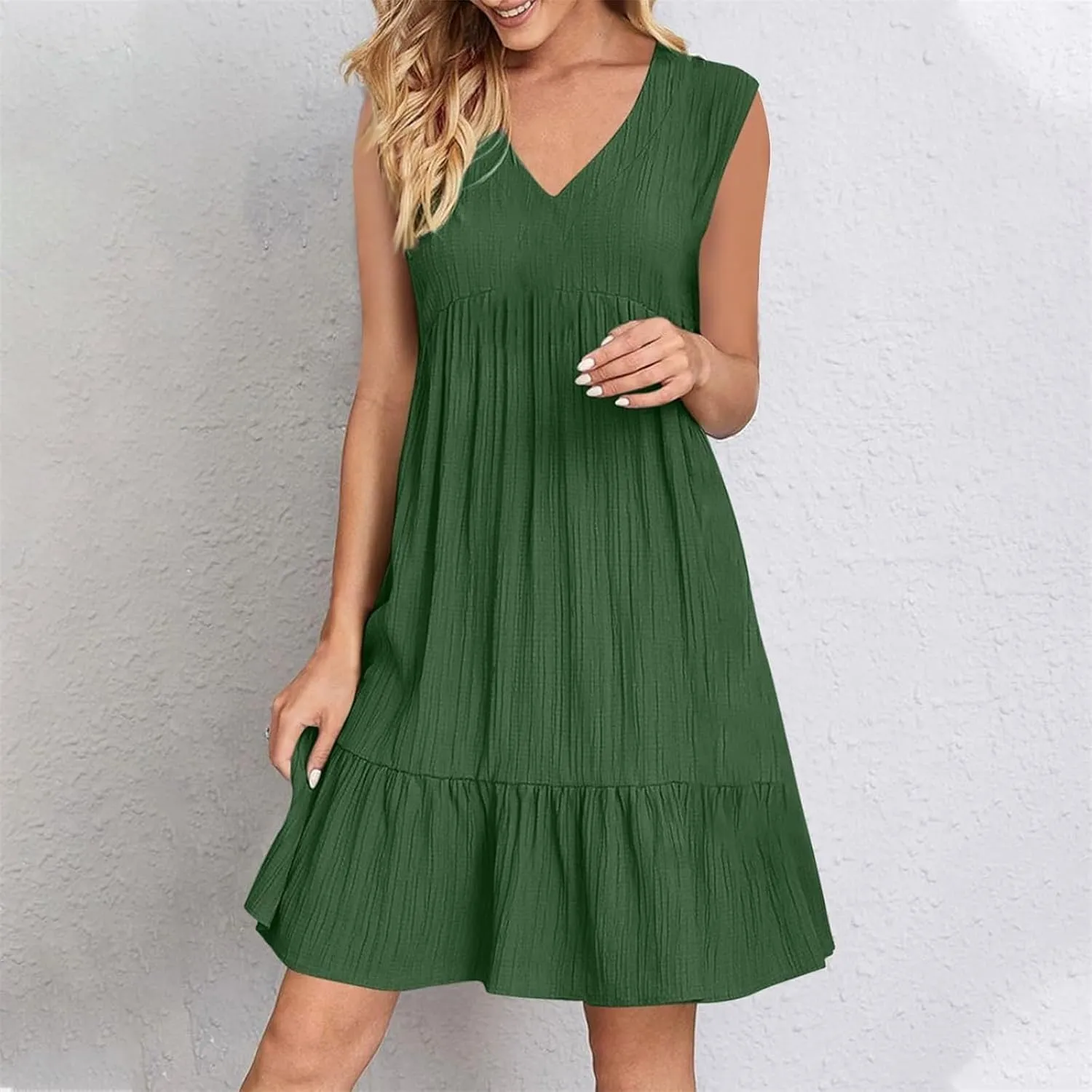 Women's Casual Dress Summer Tank Dress Sleeveless Summer Dresses for Women 2025 Elegant Classy Plus Size Dresses